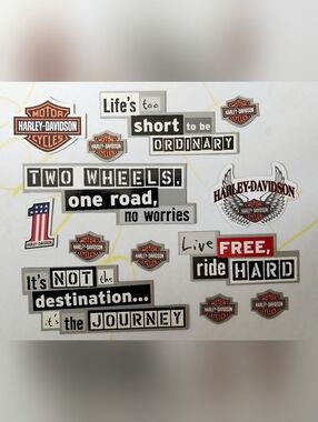Harley-Davidson Magnetic Stickers